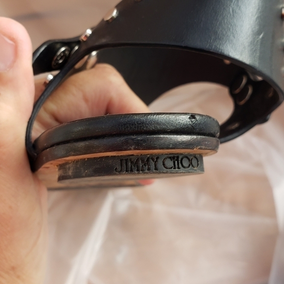 JIMMY CHOO Dara Vachetta Leather Flat Sandals - Picture 2 of 11